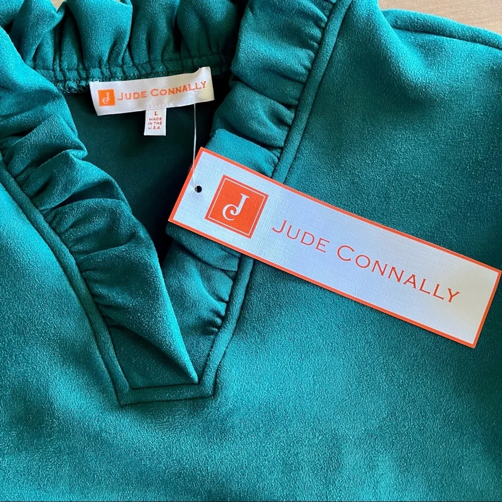 Jude Connally Aqua Long Sleeve Dress - Picture 7 of 15